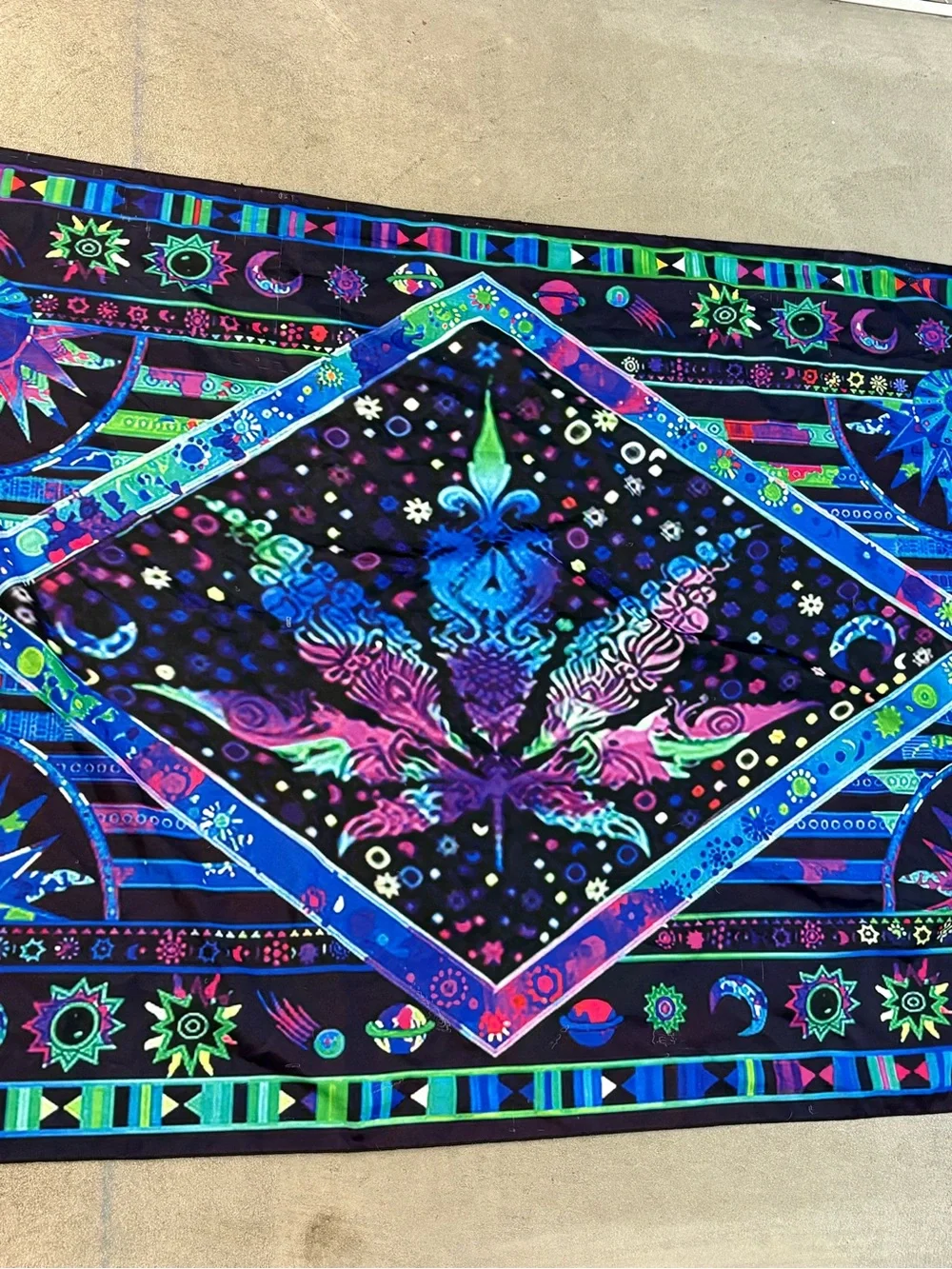 Vibrant Psychedelic Tapestry